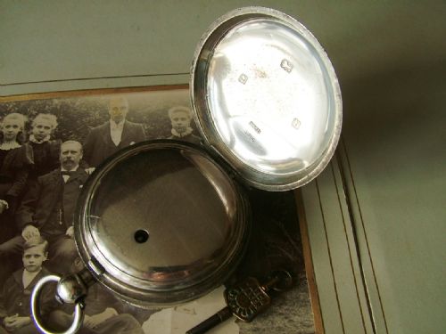 fig 2. Antique silver Waltham pocket watch