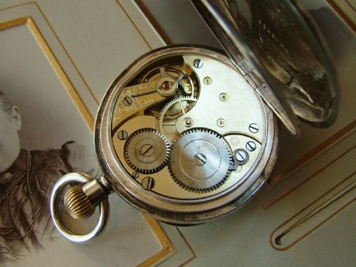 fig 1. Omega pocket watch, Hoefler & Co, Devonport