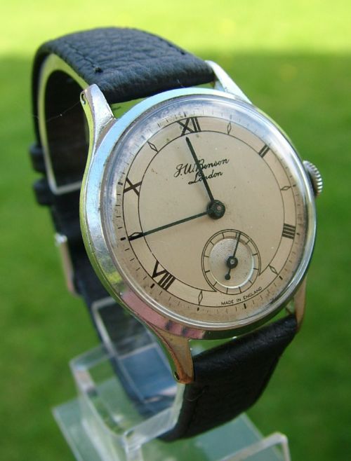 fig 1. Gents 1950s Smiths wristwatch for J W Benson
