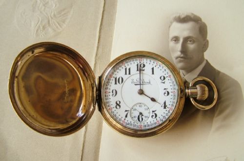An Antique South Bend Full Hunter Pocket Watch
