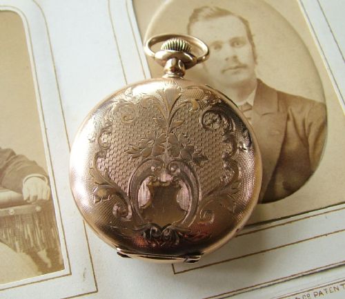 fig 1. An antique Hampden Watch Co pocket watch