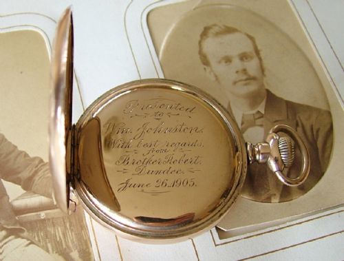 fig 2. An antique Hampden Watch Co pocket watch