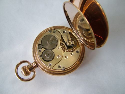 fig 1. A 1920s Swiss full hunter pocket watch