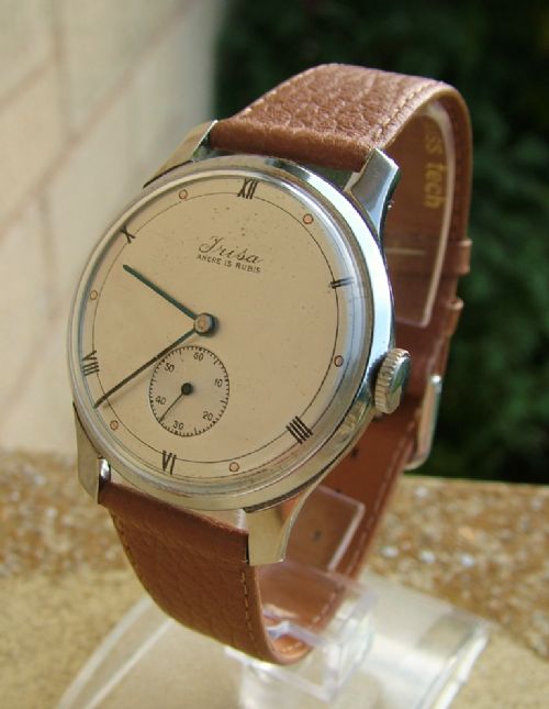 A Good Sized 1940s Gents Trisa Wrist Watch
