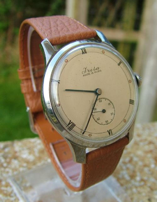 fig 1. A good sized 1940s gents Trisa wrist watch 