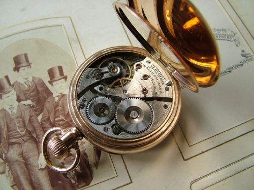 fig 1. An antique Waltham pocket watch, Model 1908