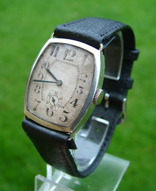 Vintage Gents 1929 Silver Wrist Watch