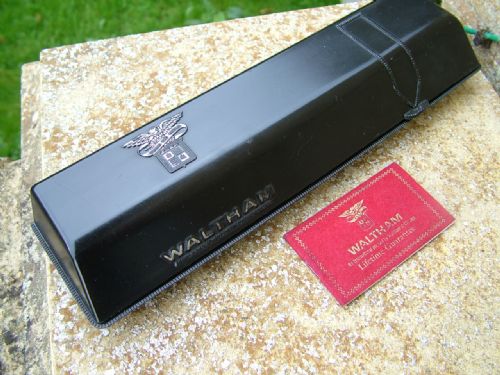 fig 3. A gents 1950s boxed Waltham wrist watch