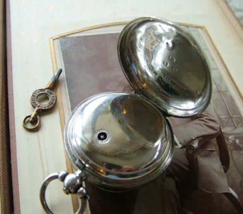 fig 1. Antique silver Waltham Farringdon D pocket watch
