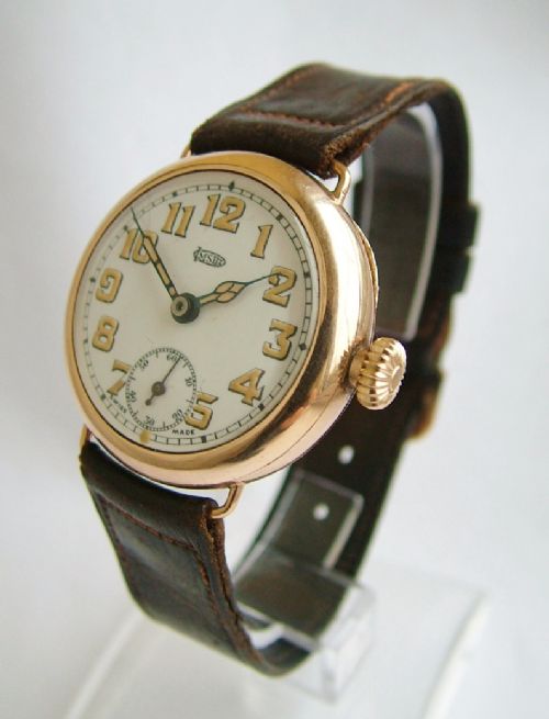 A 9 Carat Gold Imshi Trench Watch