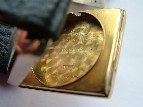 fig 2. A gents 1930s Art Deco 9ct gold Vertex wrist watch