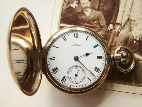 An Antique Waltham Giant Full Hunter Pocket Watch