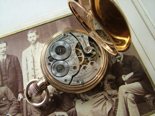 fig 1. An antique Waltham Giant full hunter pocket watch