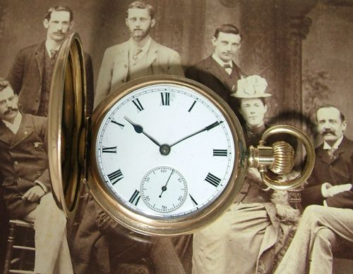 Antique 1903 Waltham Traveler Full Hunter Pocket Watch