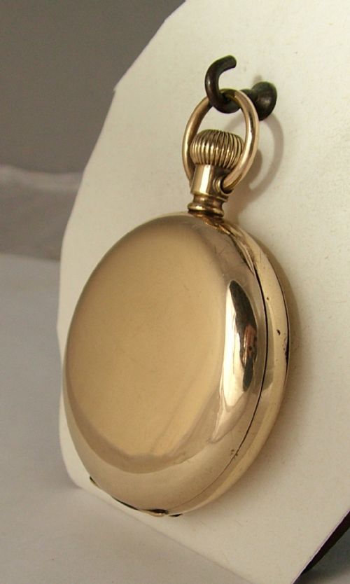 fig 1. Antique 1911 Elgin full hunter gold filled pocket watch