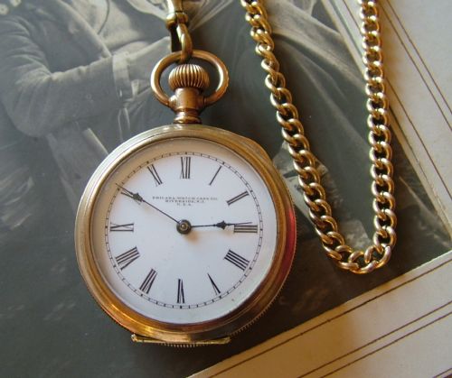 fig 1. Antique small pocket watch and chain