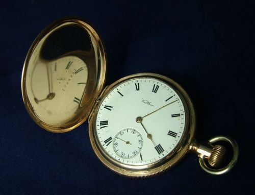 Antique Waltham Traveler Full Hunter Pocket Watch