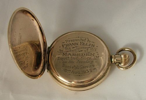 fig 2. 1930s Federal full hunter pocket watch