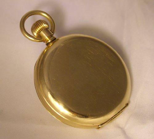 fig 2. Antique 1909 Elgin full hunter gold filled pocket 