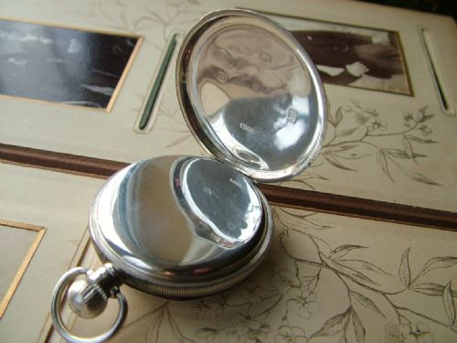 fig 2. A 1920s silver Waltham Traveler pocket watch