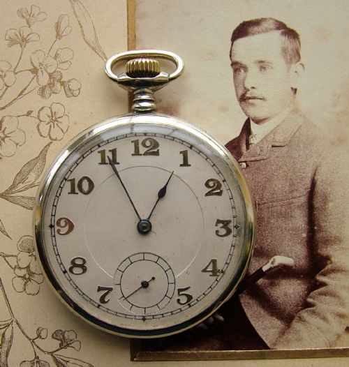 A Vintage 1920 Corgemont Chronometre Pocket Watch
