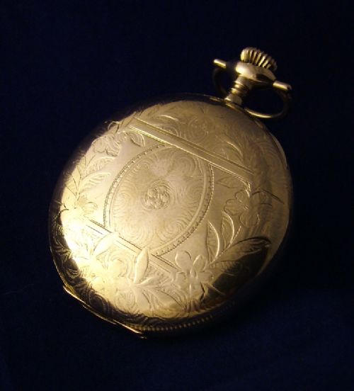 fig 1. A 1920s Nallog full hunter pocket watch