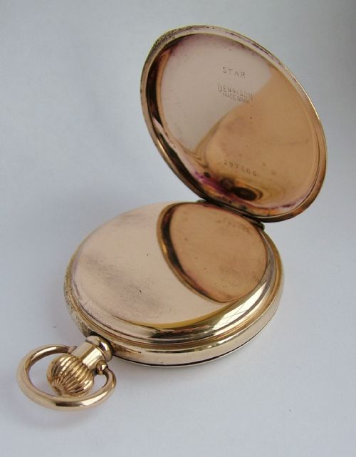 fig 2. A vintage 1920s Swiss stem winding pocket watch