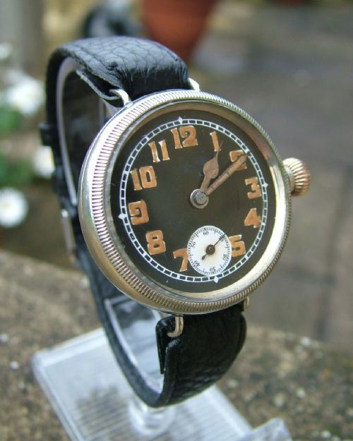 fig 1. WW1 era Swiss gents trench watch