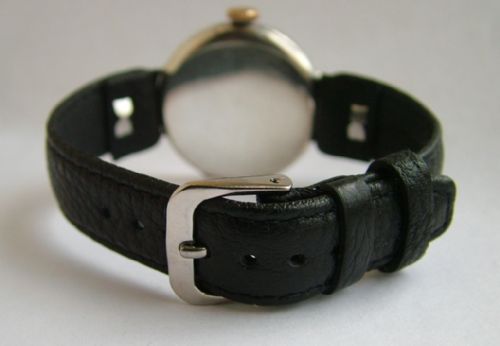 fig 2. 1930s gents silver trench watch, J W Benson