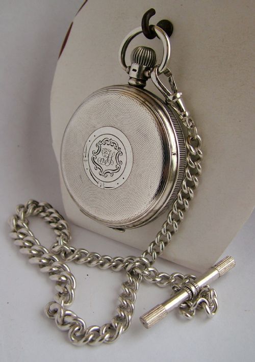 fig 2. 1925 silver Limit No 2 pocket watch and chain