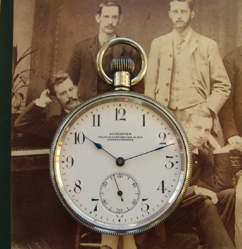 An Antique 1917 Longines Pocket Watch