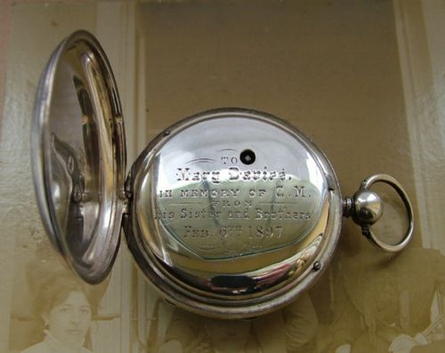 fig 3. Antique silver pocket watch, Thomas Harvey, London