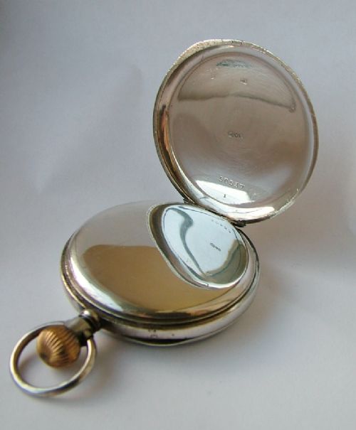 fig 1. 1924 silver pocket watch in lovely condition