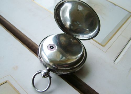fig 2. Antique silver pocket watch, Rees Bevan, Porth