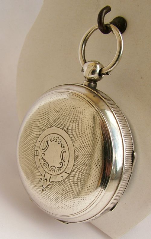 fig 1. Edwardian 1908 silver English Lever pocket watch