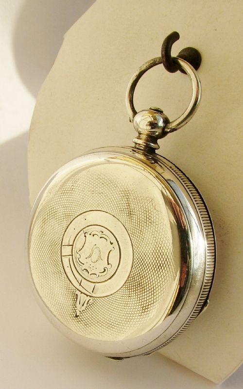 fig 1. An antique Swiss silver pocket watch