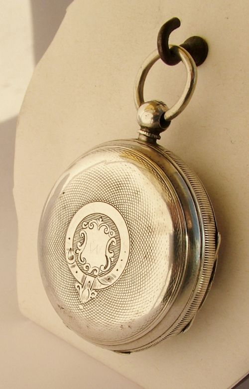 fig 1. An antique 1883 Chester silver pocket watch.