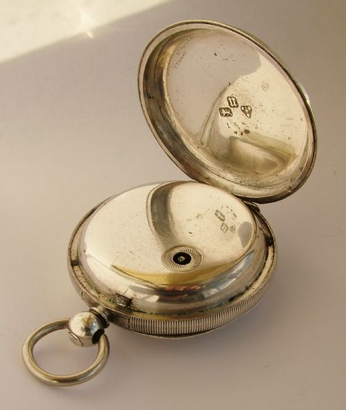 fig 2. An antique 1883 Chester silver pocket watch.
