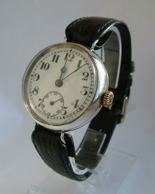 An Antique Silver Ww1 Trench Watch