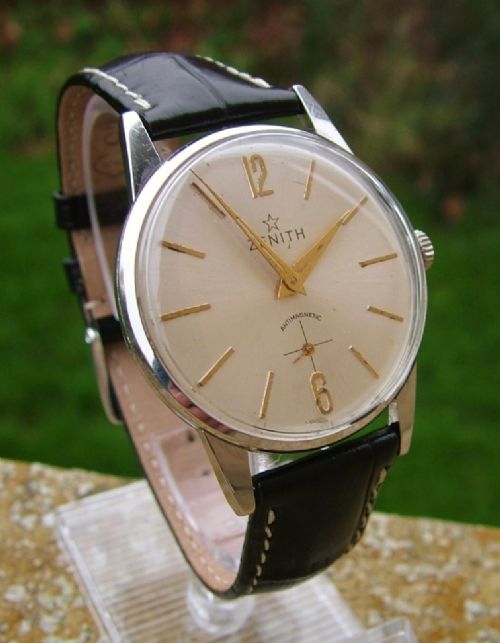 fig 1. A mens 1950s Zenith wrist watch