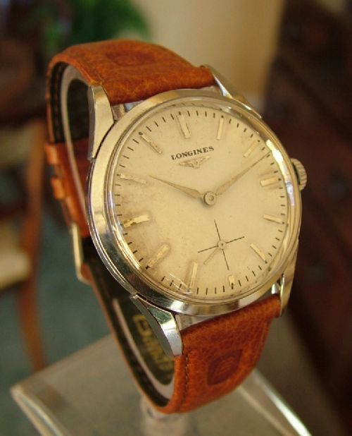 fig 1. A gents 1954 Longines wrist watch