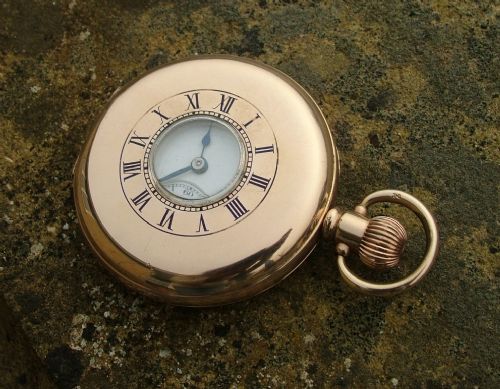 1920s Gold Plated Half Hunter Pocket Watch