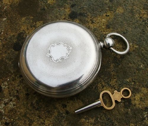fig 2. Silver half hunter Portsmouth pocket watch, 1872