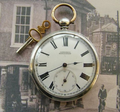 An Antique Silver Pocket Watch, Counsell Faringdon
