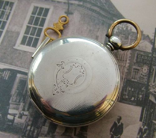 fig 1. An antique silver pocket watch, Counsell Faringdon