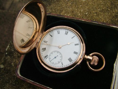 Antique Waltham Traveler Full Hunter Pocket Watch
