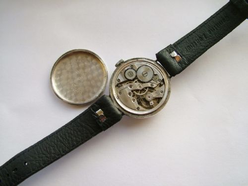 fig 2. WW1 silver half hunter trench watch