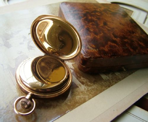 fig 2. 1920s full hunter pocket watch in lovely condition