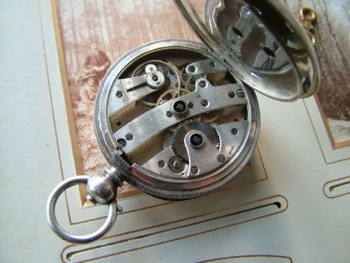 fig 2. An antique silver Tavannes Watch Co pocket watch
