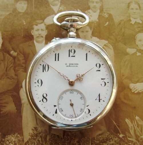 Antique Silver Pocket Watch, Swedish Market